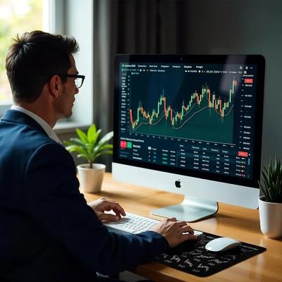 Traders Mat - Premium Black Silicone Stock Chart Mat