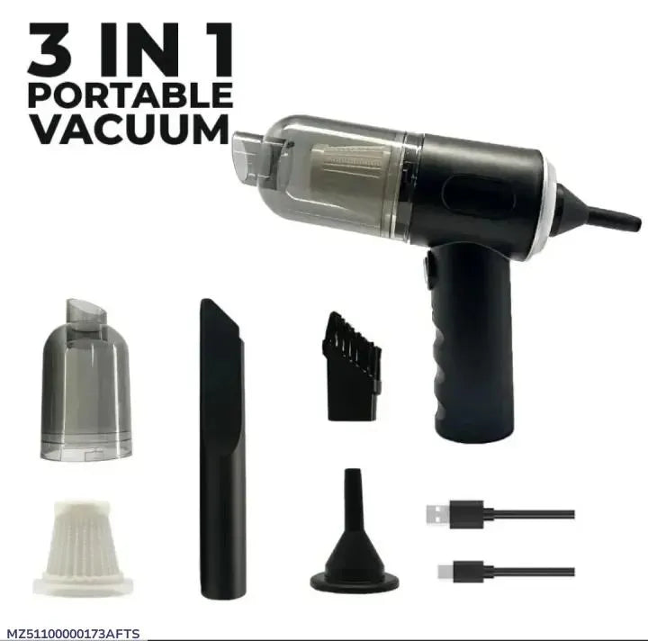 Portable 3-in-1 Car Vacuum