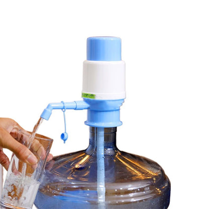 Blue Manual Water Pump for Kitchen, ABS Plastic, Leak-Proof