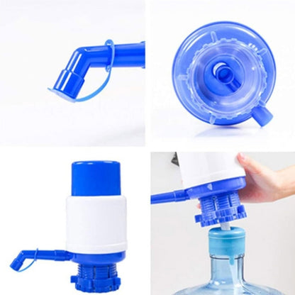 Blue Manual Water Pump for Kitchen, ABS Plastic, Leak-Proof