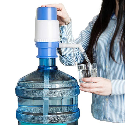 Blue Manual Water Pump for Kitchen, ABS Plastic, Leak-Proof