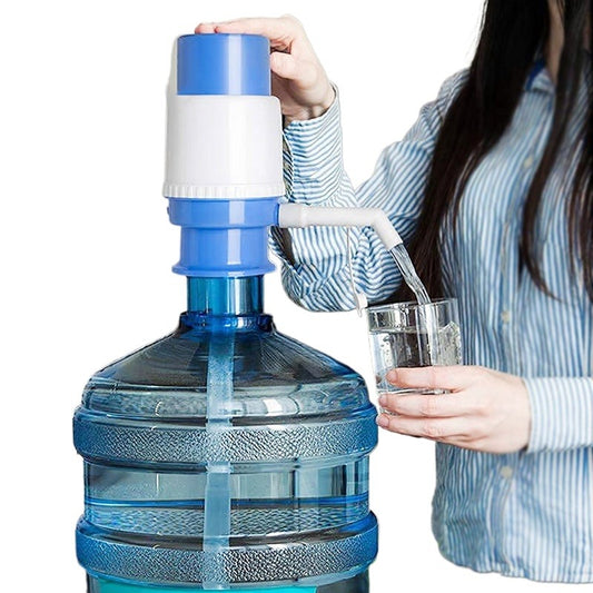 Blue Manual Water Pump for Kitchen, ABS Plastic, Leak-Proof